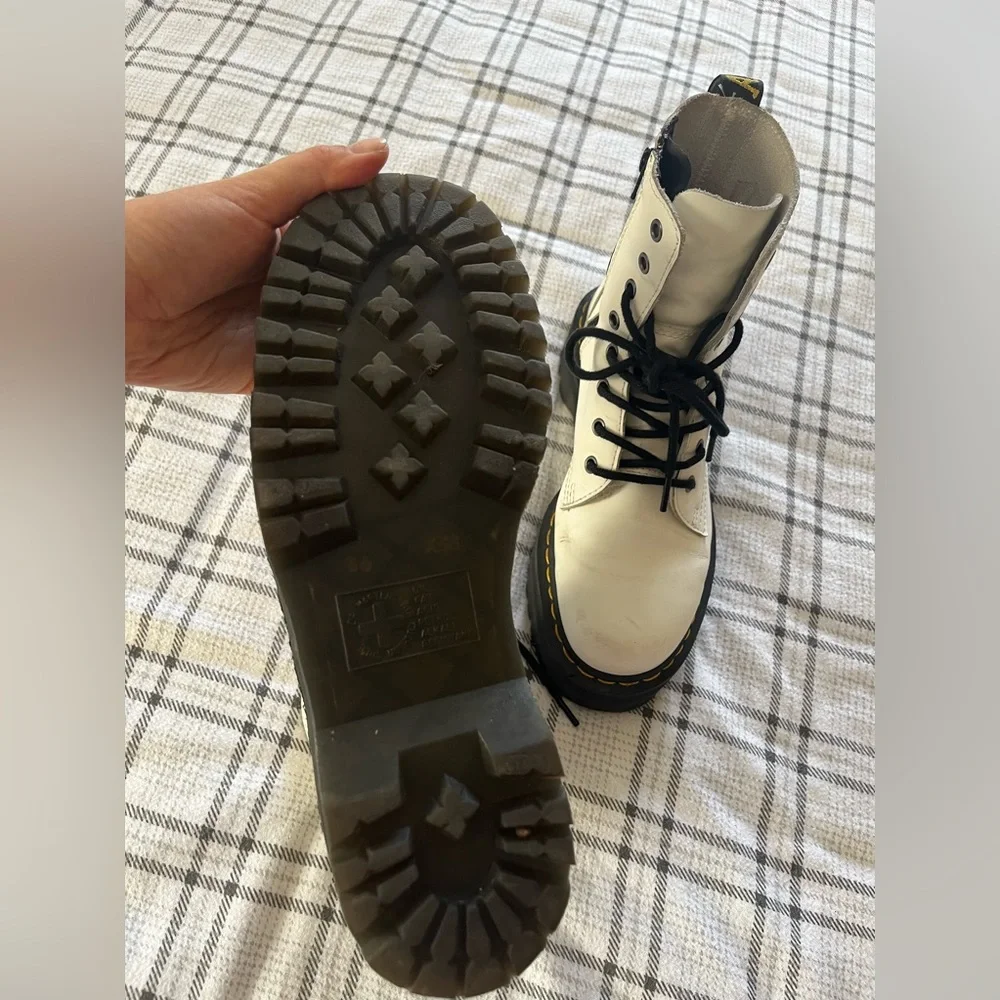 White‎ doc martens Jaden platform boots